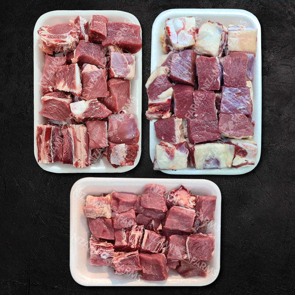 Veal Bone in - Mix Boti / Backloin (Puth) / Chest (Seena) Dakri Cut