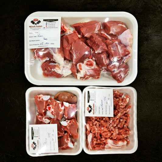 Mutton Leg (Raan) & Back Chops (Puth) Mix - مٹن ران اور پٹھ کا مکس گوشت