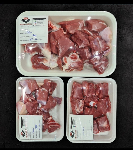 Mutton Leg (Raan) & Neck (Gardan) Mix - مٹن ران اور گردن کا مکس گوشت